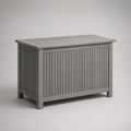 Scatola esterna rettangolare in legno grigio, 117 × 50 × 58 cm